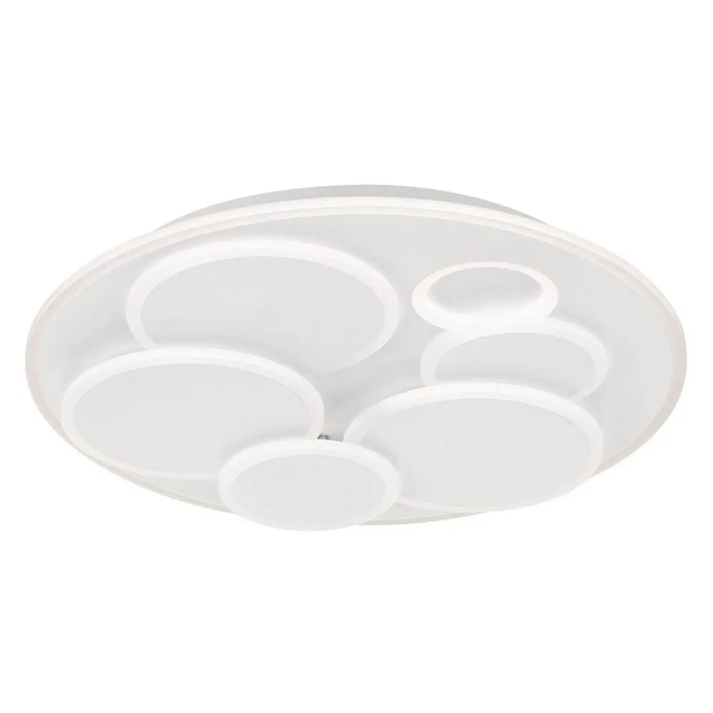 FISCHER & HONSEL Loftlamper|Loftlamper > LED-loftlampe Dots, hvid, Ø 50 cm, metal/akryl, CCT