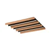 Loftlamper ^ Trio Lighting LED-loftlampe Fontana, 46 x 30 cm træ/sort træ/metal
