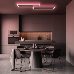 Briloner Gang|Loftlamper > LED-loftlampe Frame 2 lyskilder RGBW baggrundsbelysning 119,5 cm