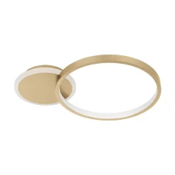 EGLO Loftlamper|Loftlamper > LED-loftlampe Gafares, guld, aluminium, 41 cm fjernbetjening CCT