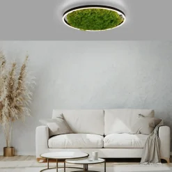 Gang|Loftlamper ^ JUST LIGHT. GmbH LED-loftlampe Green Ritus, mos dæmpbar Ø58,5cm