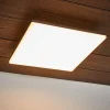 Lucande Terrassebelysning|Udendørs Loftlamper > LED-loftlampe Henni, IP65, sensor, 30x30 cm, antracit