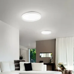 Fabas Luce Loftlamper > LED-loftlampe Isy, hvid, Ø 55 cm, metal, CCT, dæmpbar