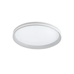 Loftlamper ^ Fabas Luce LED-loftlampe Isy, hvid, Ø 45 cm, metal, CCT, dæmpbar