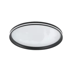 Fabas Luce Loftlamper > LED-loftlampe Isy, sort, Ø 55 cm, metal, CCT, dæmpbar