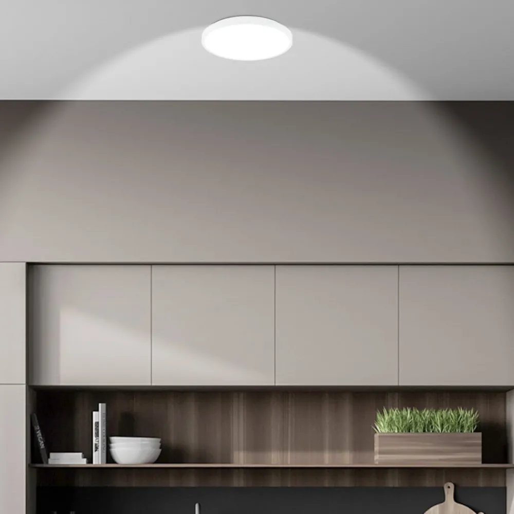 Arbejdsrum/Kontor ^ Briloner LED-loftlampe Kaida, hvid, Ø 30 cm, energiklasse A, 4.000 K