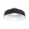 Fabas Luce Loftlamper > LED-loftlampe Lunar, sort, glas, Ø 42 cm, CCT, dæmpbar