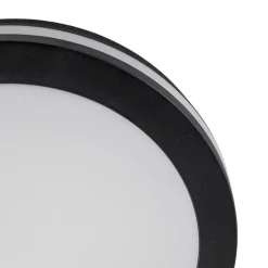 Udendørs Loftlamper ^ Milagro Lighting LED-loftlampe Marlon, Ø 22 cm, sort, plast, IP54