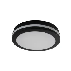 Udendørs Loftlamper ^ Milagro Lighting LED-loftlampe Marlon, Ø 22 cm, sort, plast, IP54