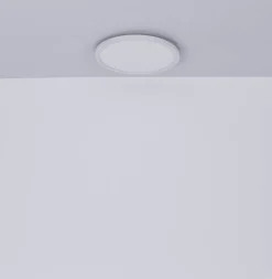 Globo Loftlamper > LED-loftlampe Sapana, hvid, Ø 42 cm, plast, IP44