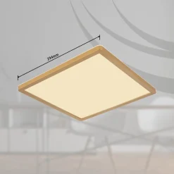 Globo Loftlamper|Loftlamper > LED-loftlampe Sapana, længde 29,5 cm messing