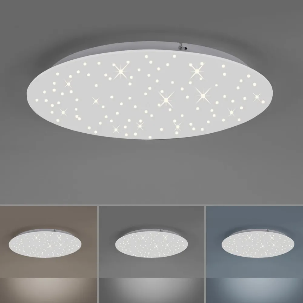JUST LIGHT. GmbH Loftlamper|Loftlamper > LED-loftlampe Sparkle CCT dæmpbar hvid Ø 48cm