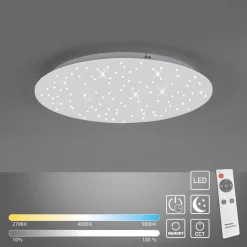 JUST LIGHT. GmbH Loftlamper|Loftlamper > LED-loftlampe Sparkle CCT dæmpbar hvid Ø 48cm
