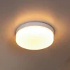 Lucide Loftlamper > LED-loftlampe til badeværelset Biskit, hvid, Ø 23 cm, plast