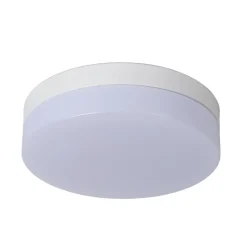 Lucide Loftlamper > LED-loftlampe til badeværelset Biskit, hvid, Ø 23 cm, plast