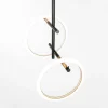 Marchetti Loftlamper > LED-loftlampe Ulaop, to ringe, sort
