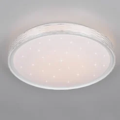 Reality Leuchten Loftlamper|Loftlamper > LED-loftlampe Varda, hvid, Ø 39 cm, fjernbetjening
