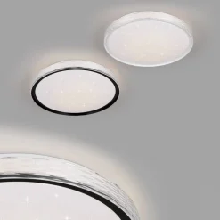 Reality Leuchten Loftlamper|Loftlamper > LED-loftlampe Varda, hvid, Ø 39 cm, fjernbetjening