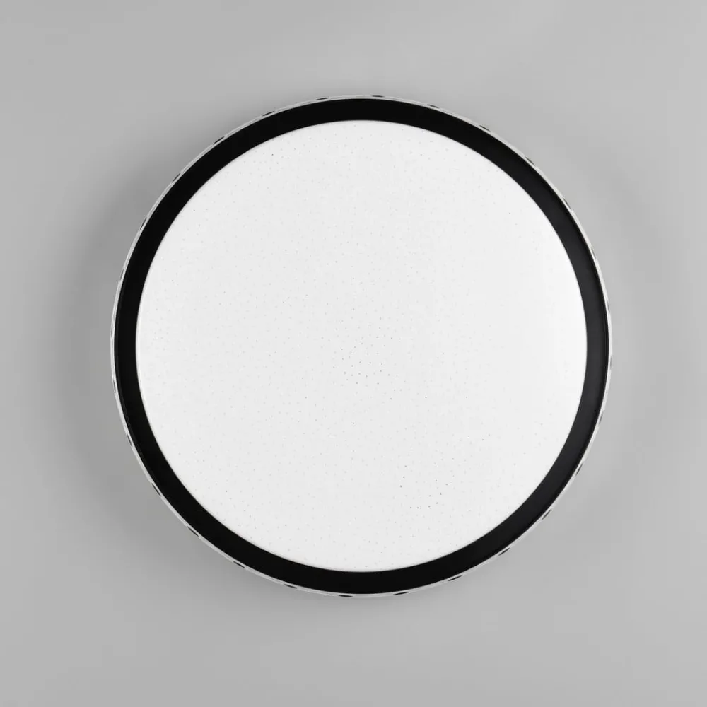 Reality Leuchten Loftlamper > LED-loftlampe Varda, sort, Ø 39 cm, fjernbetjening
