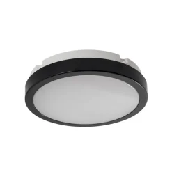 Milagro Lighting Udendørs Loftlamper > LED-loftlampe Vera, sort, plast, Ø 22 cm, IP65