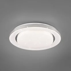 Reality Leuchten Loftlamper > LED-loftslampe Atria, Ø 38 cm, hvid, plast, CCT