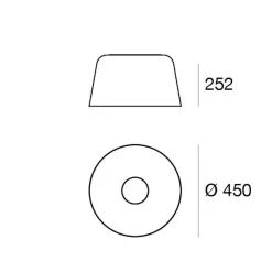 Loftlamper ^ Linea Light LED-loftslampe Delfi_S, hvid, Ø 45 cm, metal