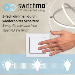 JUST LIGHT. GmbH Gang|Loftlamper > LED-loftslampe Emilia, tretrins dæmpbar, grå