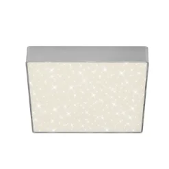 Briloner Loftlamper > LED-loftslampe Flame Star, 21,2 x 21,2 cm sølv