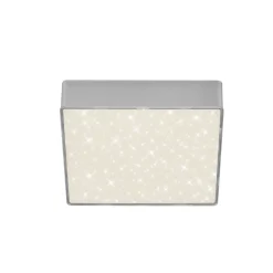 Briloner Loftlamper > LED-loftslampe Flame Star, 15,7 x 15,7 cm sølv