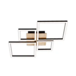 Briloner Loftlamper|Loftlamper > LED-loftslampe Frame, Step dim, 4-lys træ