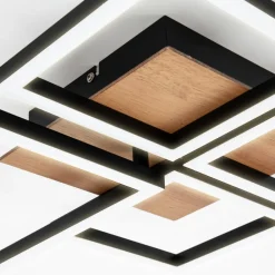 Briloner Loftlamper|Loftlamper > LED-loftslampe Frame, Step dim, 4-lys træ