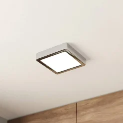 EGLO Loftlamper > LED-loftslampe Fueva 5 IP44 3000K krom 16x16cm