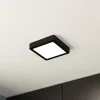 EGLO Loftlamper > LED-loftslampe Fueva 5 IP44 3000K sort 16x16cm