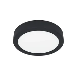 EGLO Loftlamper|Loftlamper > LED-loftslampe Fueva 5 IP44 3000K sort Ø16cm