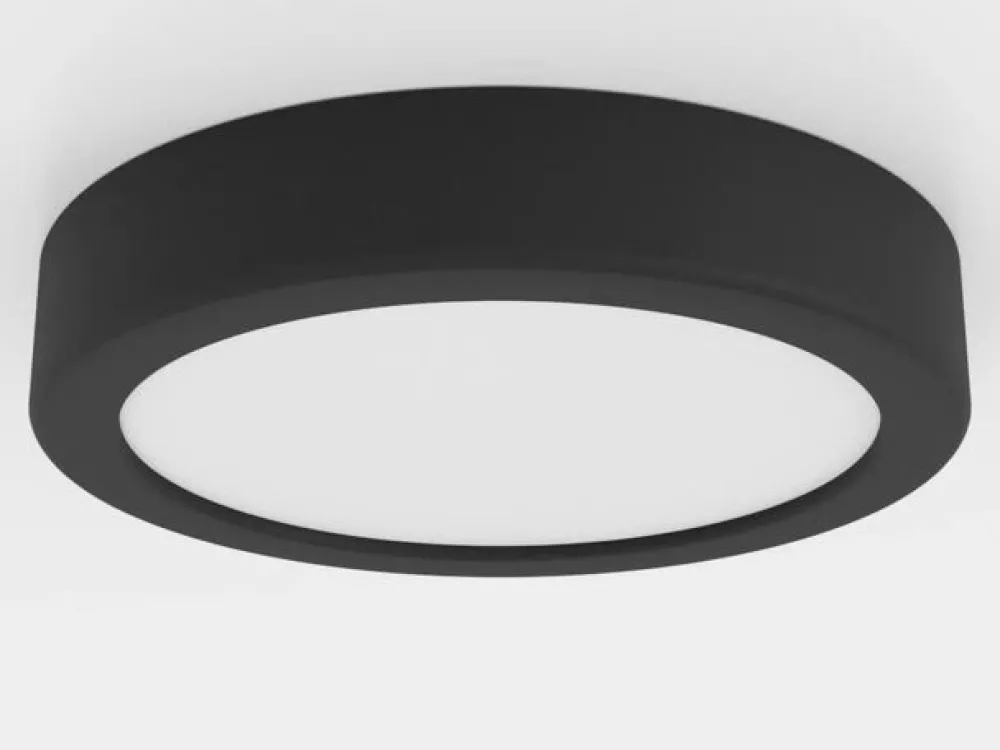EGLO Loftlamper|Loftlamper > LED-loftslampe Fueva 5 IP44 3000K sort Ø16cm