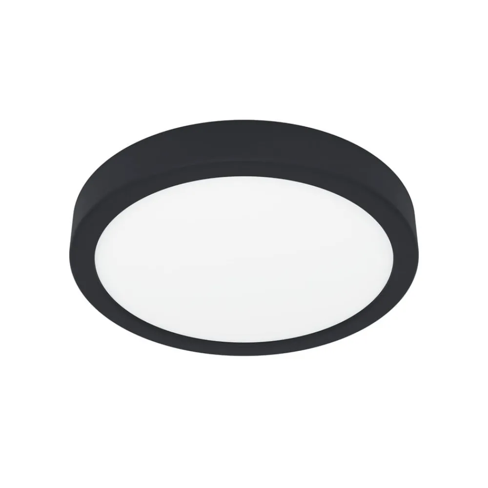 EGLO Loftlamper|Loftlamper > LED-loftslampe Fueva 5 IP44 3000K sort Ø21cm