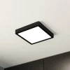 EGLO Loftlamper|Loftlamper > LED-loftslampe Fueva 5 IP44 3000K sort 21x21cm