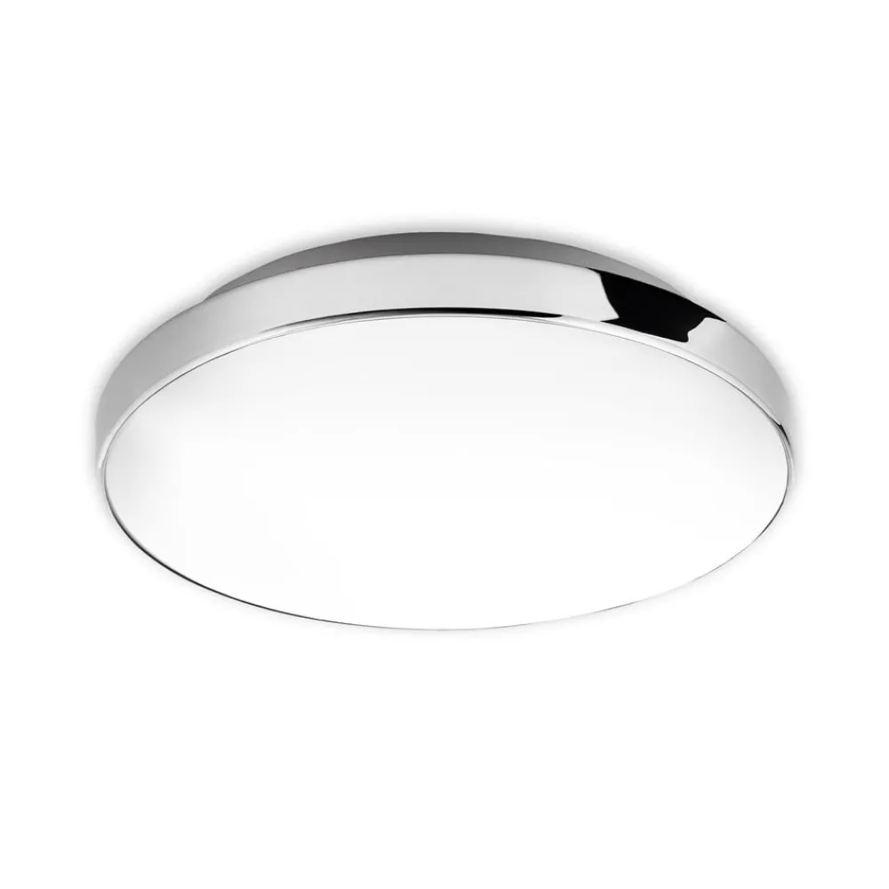 Loftlamper ^ Briloner LED-loftslampe Malbona, kromramme, Ø 28,5 cm
