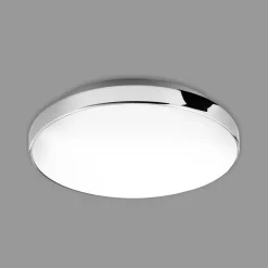 Loftlamper ^ Briloner LED-loftslampe Malbona, kromramme, Ø 28,5 cm