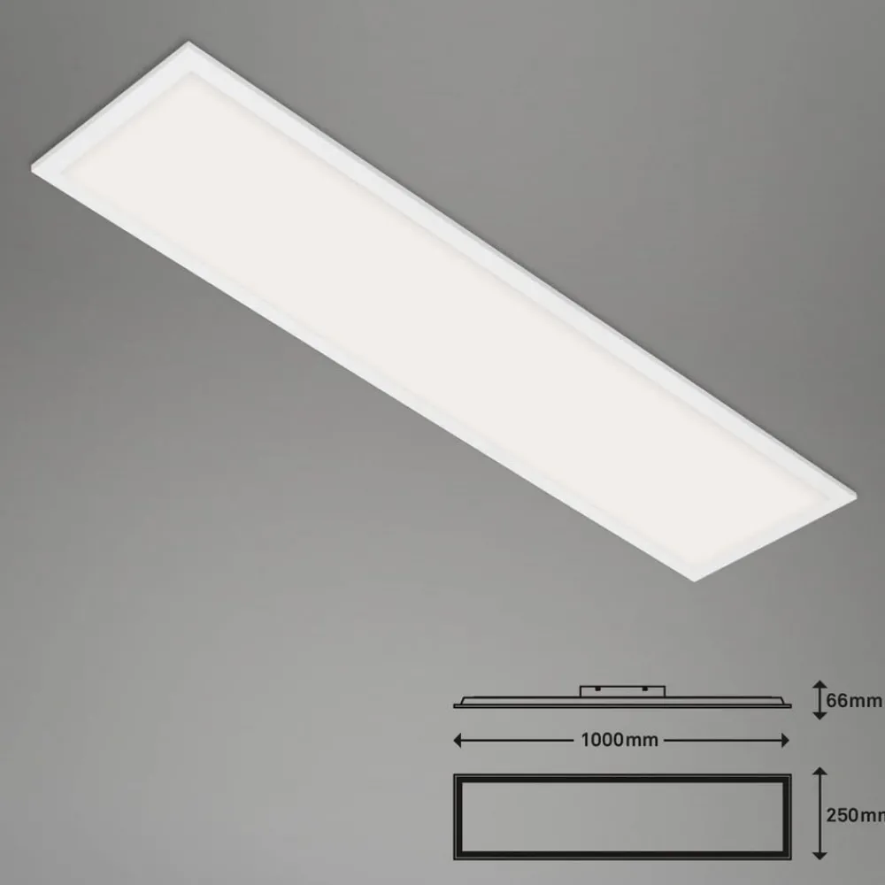 Arbejdsrum/Kontor ^ Briloner LED-loftslampe Piatto S dæmpbar CCT hvid 100x25cm