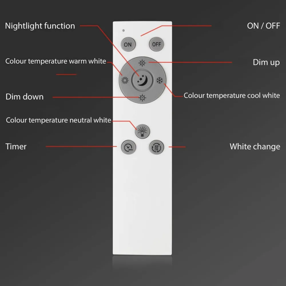 Arbejdsrum/Kontor ^ Briloner LED-loftslampe Piatto S dæmpbar CCT hvid 100x25cm