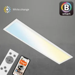 Arbejdsrum/Kontor ^ Briloner LED-loftslampe Piatto S dæmpbar CCT hvid 100x25cm