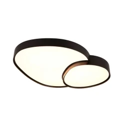 Loftlamper ^ Trio Lighting LED-loftslampe Rise, sort, 77 x 63 cm, CCT, dæmpbar