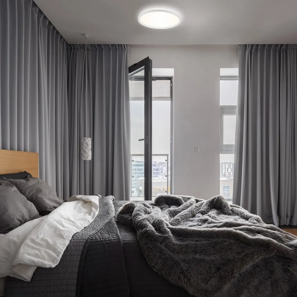 Gang|Loftlamper ^ Briloner LED-loftslampe Slim, rund, 29,3 cm