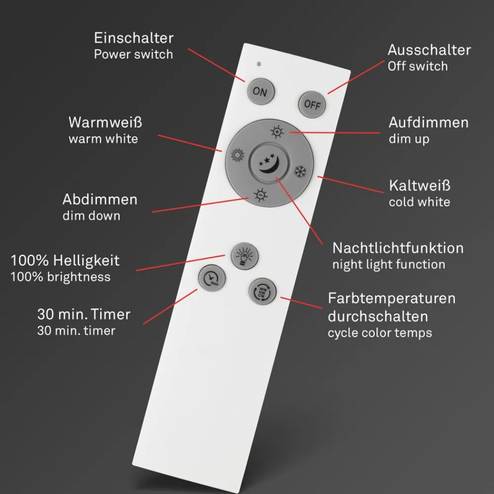Briloner Loftlamper|Loftlamper > LED-loftslampe Slim S dæmpbar CCT hvid Ø 45 cm