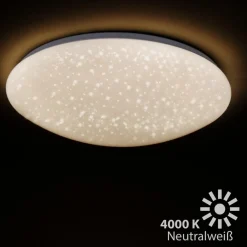Loftlamper|Loftlamper ^ Briloner LED-loftslampe Vipe, stjernehimmel-effekt, 49 cm