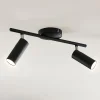 Loftlamper ^ Lindby LED-loftspot Camille, sort, to lyskilder