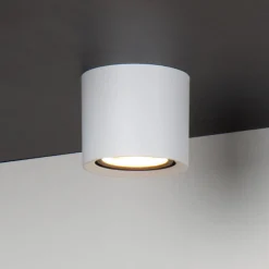 Spotlights ^ Lucide LED loftspot Fedler, Ø 12 cm, hvid, dæmpbar, aluminium