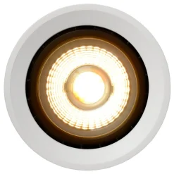Spotlights ^ Lucide LED loftspot Fedler, Ø 12 cm, hvid, dæmpbar, aluminium