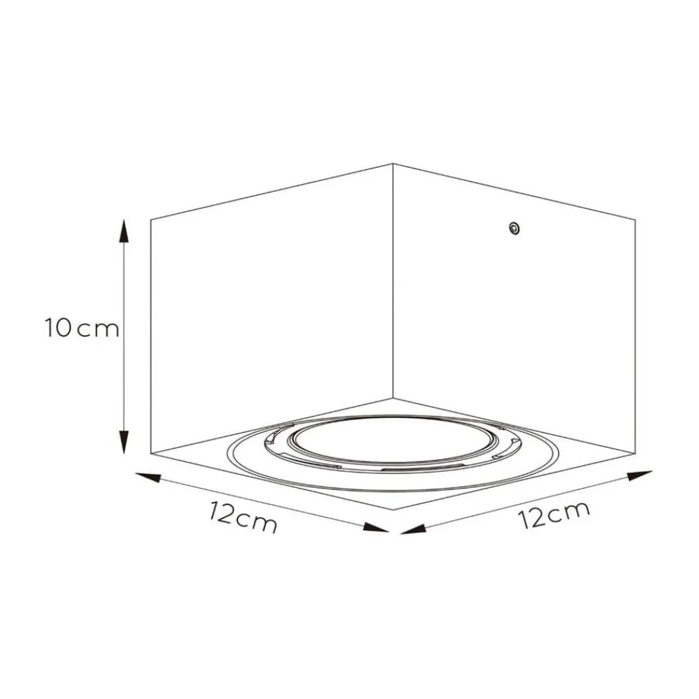 Lucide Spotlights > LED-loftspot Fedler kantet sort